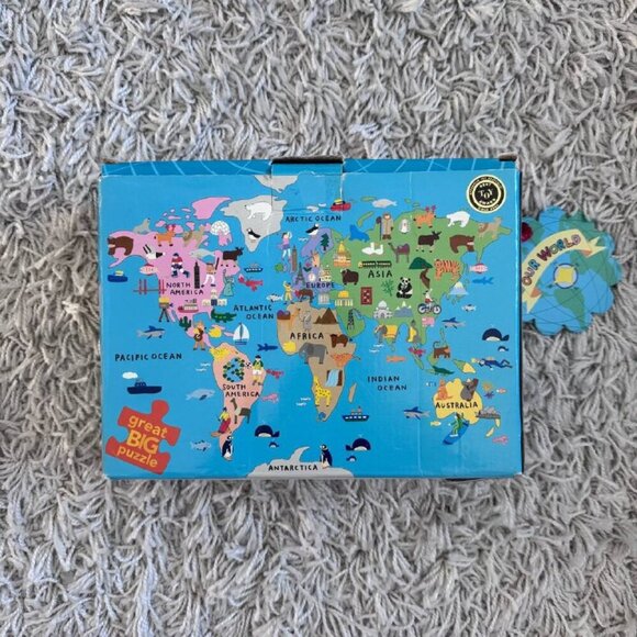 BEST TOY AWARD Oversized World Map Puzzle - Picture 1 of 10